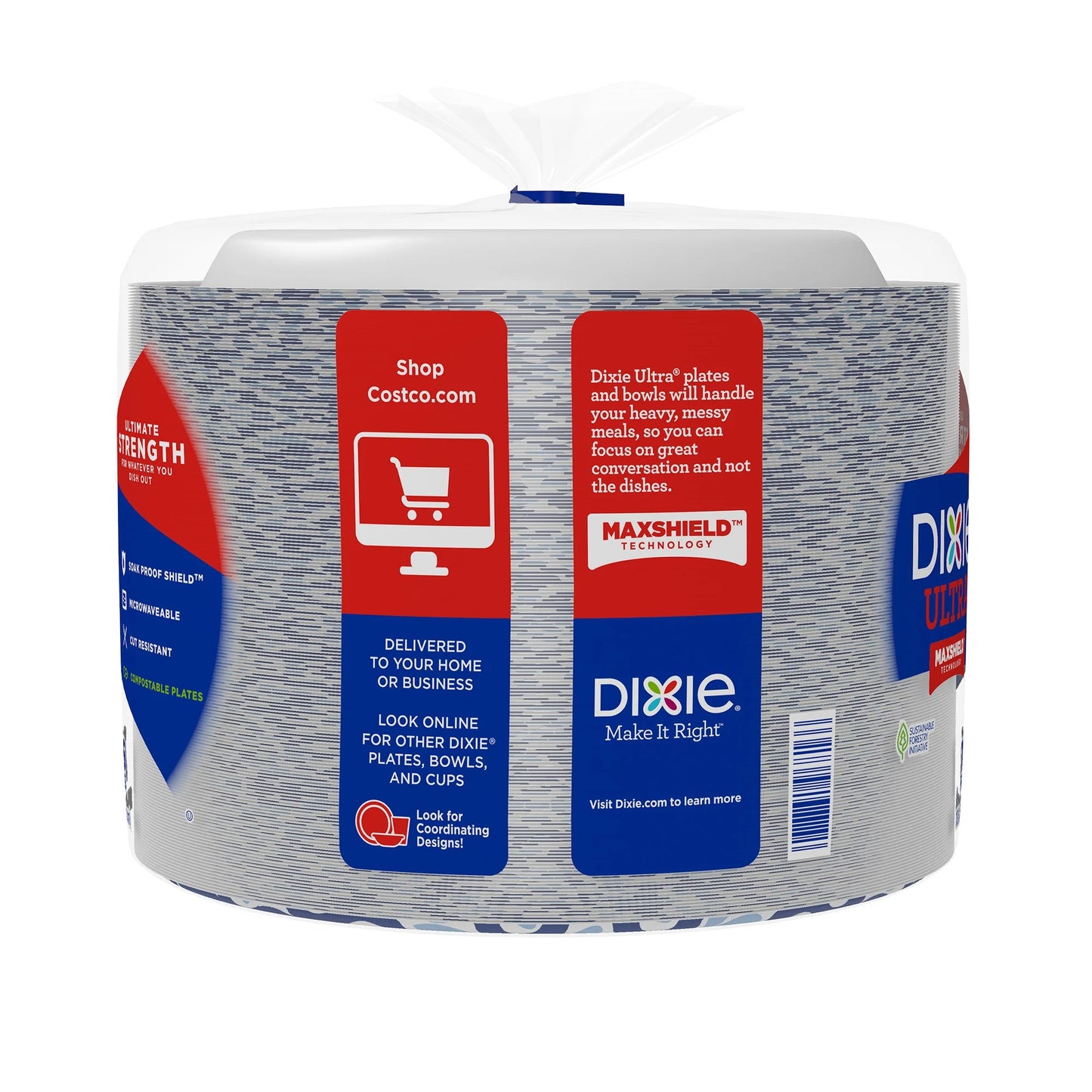 Dixie Ultra 10-1/16" Paper Plate, 186-count