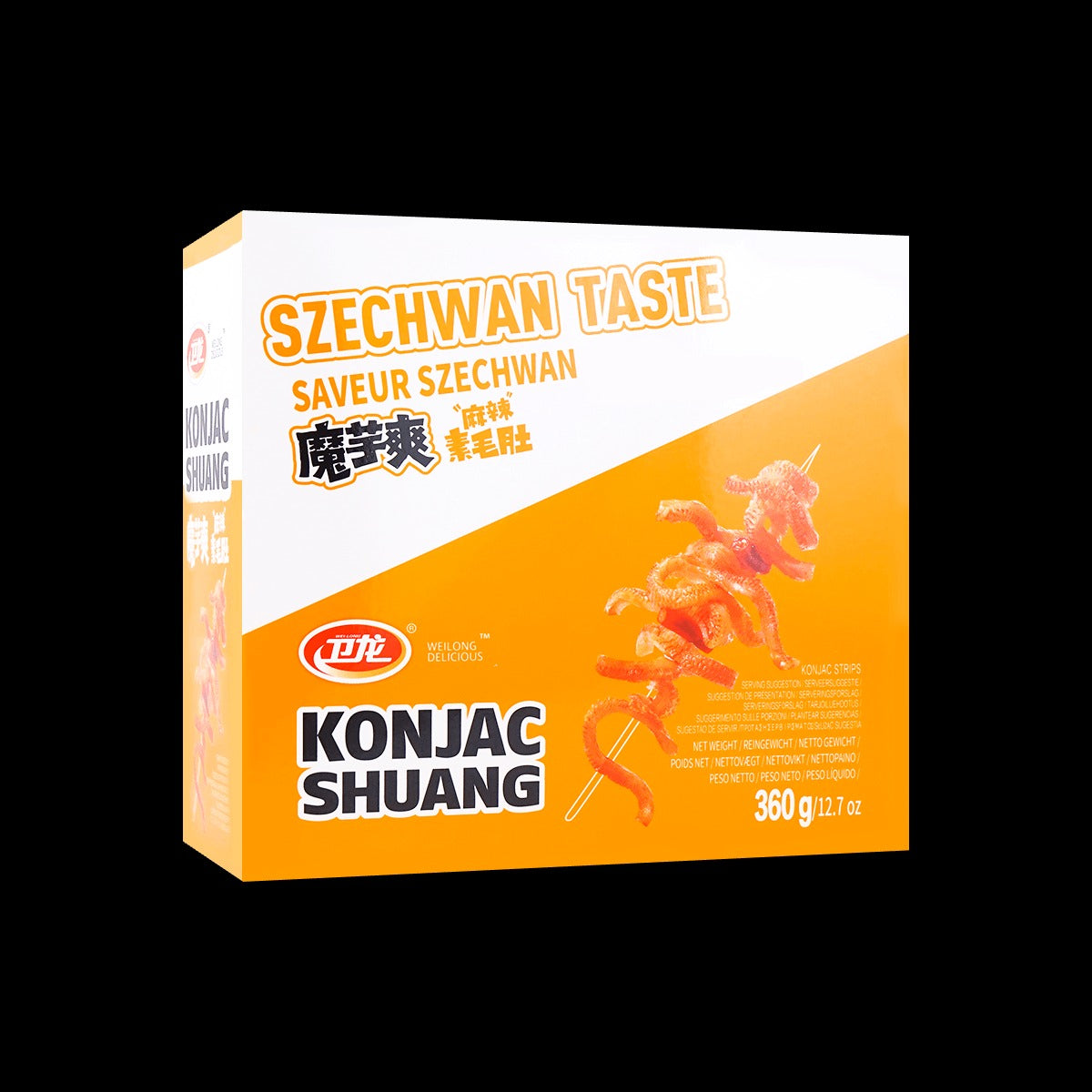 Spicy Sichuan Mala Vegetarian Tripe,Konjac Snacks, 12.7oz