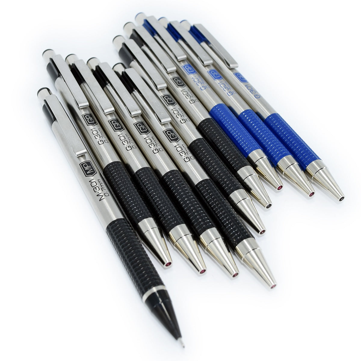 Zebra G-301 Retractable Gel Pen, Medium Point 0.7mm, Assorted Ink Colors, 9-count