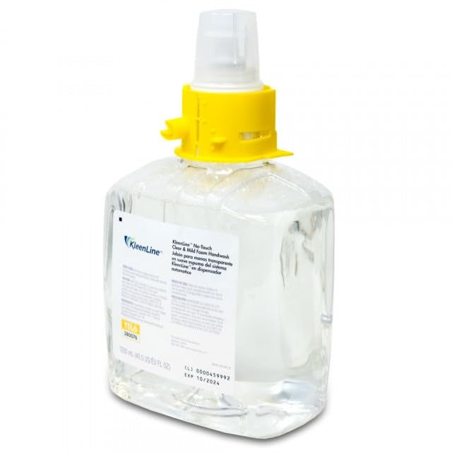 KLEENLINE No-Touch Clear & Mild Foam Handwash, 6640-02-BCE00YL, 1200ml Refills | 2 Bottles/Case
