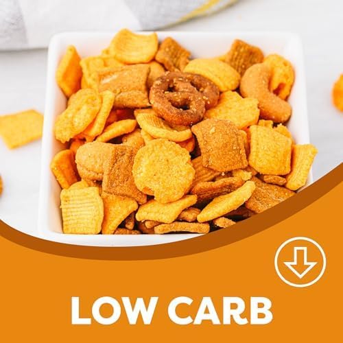 Catalina Crunch Mix Cheddar High Fiber Protein Snack Mix | Grab & Go, Low Carb, Protein Snacks, Keto Friendly 1.85 oz (Pack Of 12)