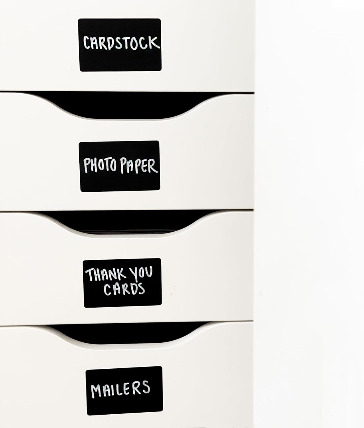 200 Chalkboard Labels for Storage Bins, Removable Black Stickers with Chalk Marker, Pantry Containers and Storage Bin Organization