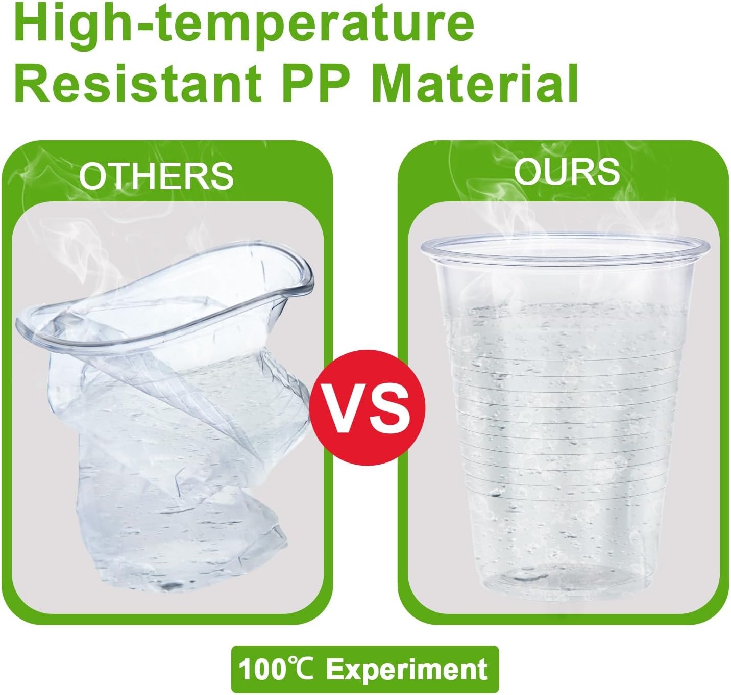 12 oz Clear Plastic Cups 300 Pack, Disposable Cups,Party Drinking Cup, Cups for Party, Graduation, Travel, Holiday, Events