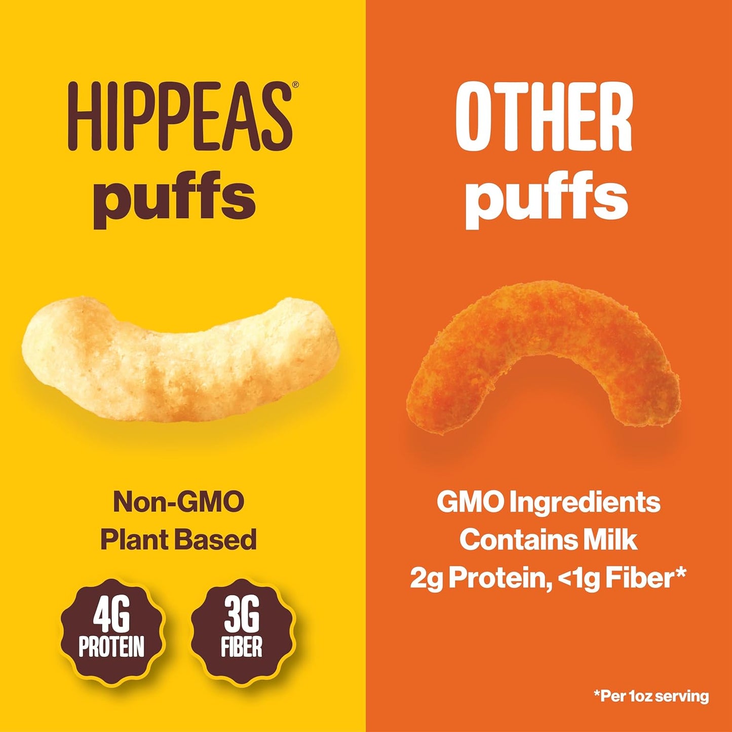 Hippeas Chickpea Puffs, Variety Pack: Groovy White Cheddar, Cheezy Vibes, Barbecue, 0.8 Ounce (Pack of 18), 3g Protein, 2g Fiber, Vegan, Gluten-Free, Crunchy, Plant Protein Snacks