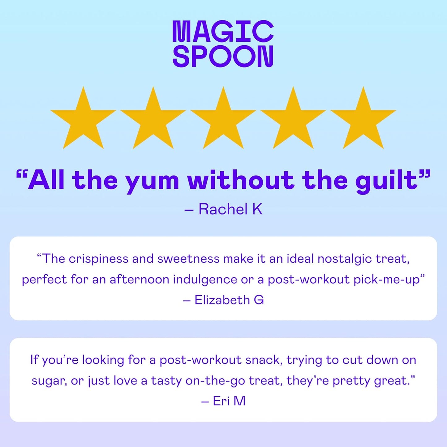 MAGIC SPOON Treats - High Protein Bars, Low Carb, Keto Friendly, 1g of Sugar, Gluten Free, Crispy Treat Cereal Bar, On-The-Go Healthy Snack (4 each of Marshmallow, Chocolate PB, Blueberry Muffin, Double Chocolate)