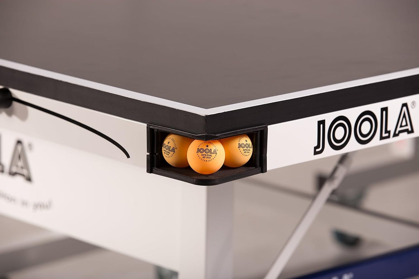 JOOLA Inside Professional MDF Indoor Ping Pong Table with Quick Clamp Table Tennis Net and Post Set - 10 Minute Easy Assembly - Tournament Quality - Foldable with Single Player Playback Mode