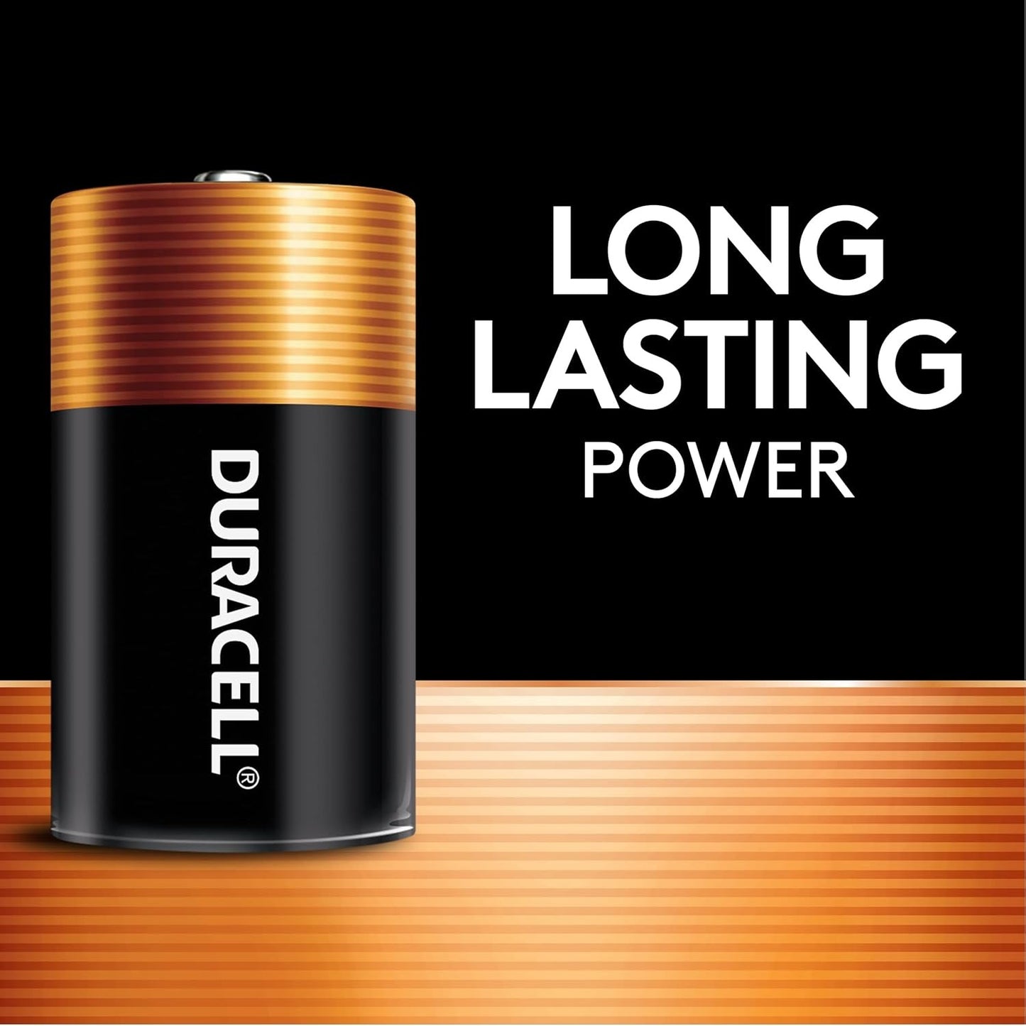 Duracell - CopperTop D Alkaline Batteries - long lasting, all-purpose D battery for household and business - 2 count
