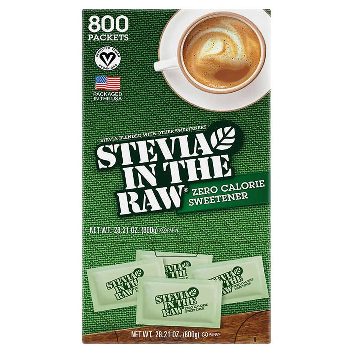 Stevia in the Raw Zero Calorie Sweetener Portion Packets, 800 ct