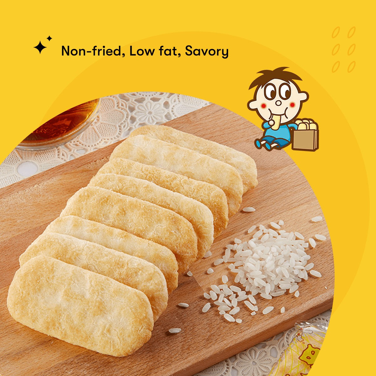 Senbei Rice Crackers - Baked, Vegetarian, 18.34oz
