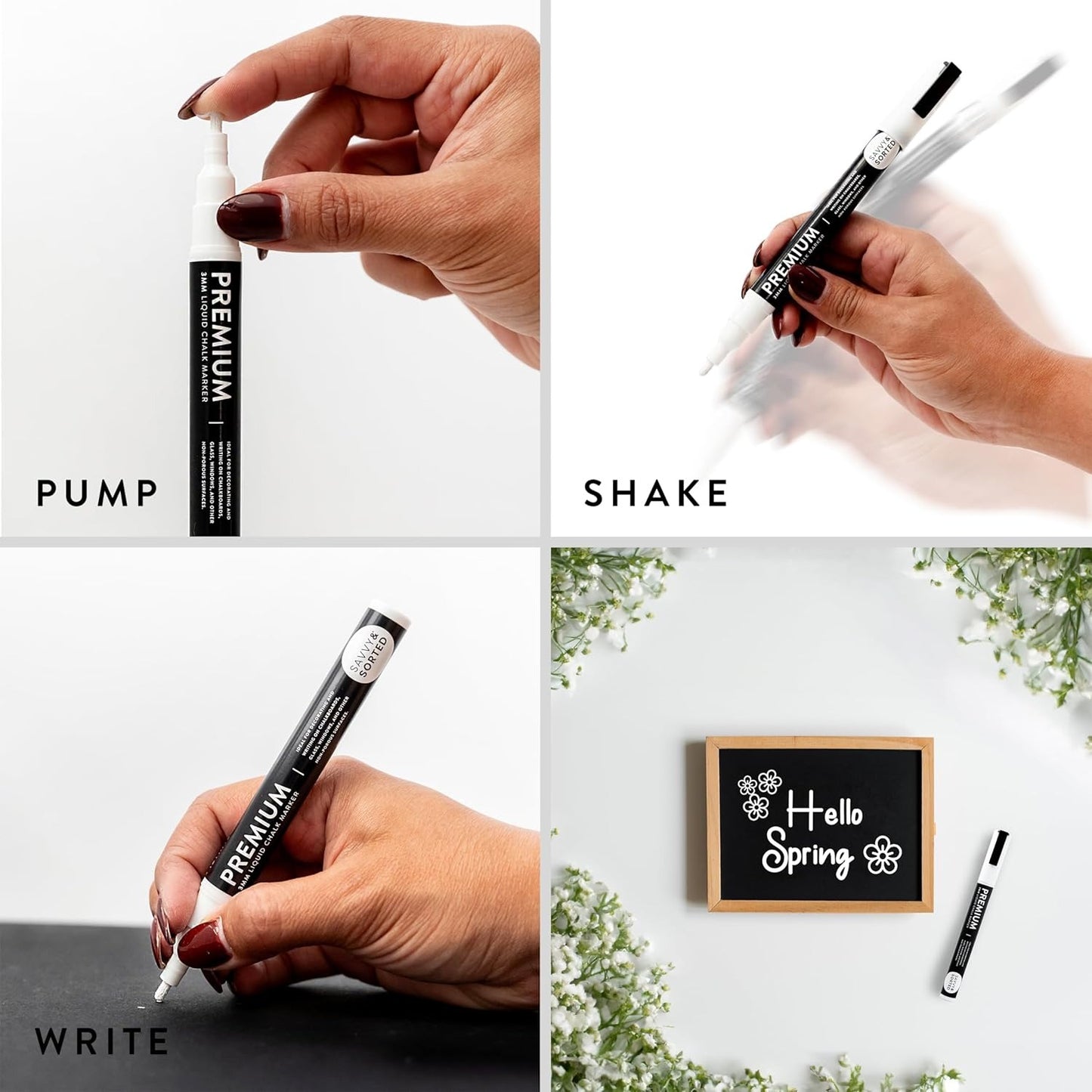 200 Chalkboard Labels for Storage Bins, Removable Black Stickers with Chalk Marker, Pantry Containers and Storage Bin Organization