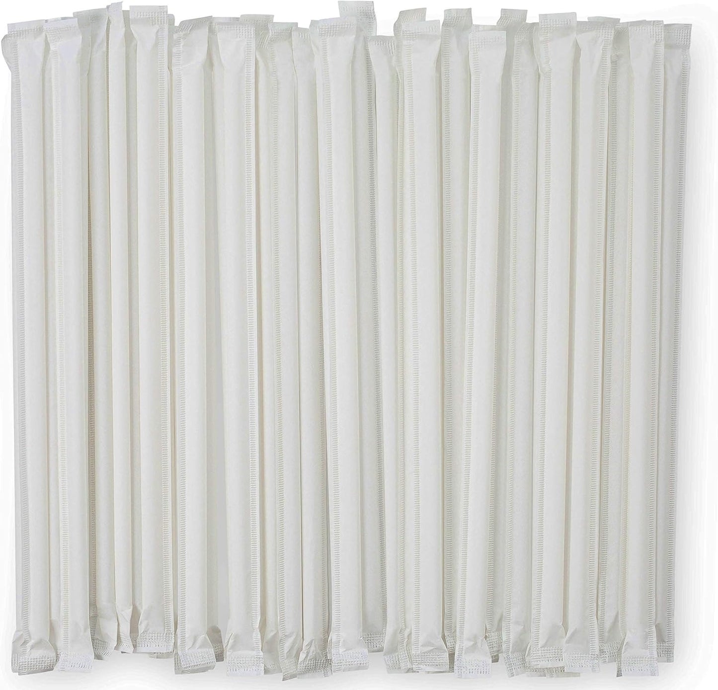 DuraHome Clear Plastic Straws Individually Wrapped 1000 Pack - 8 inch Drinking Straw, BPA Free - Restaurant Style Disposable Straws 0.24" Wide, Bulk Set