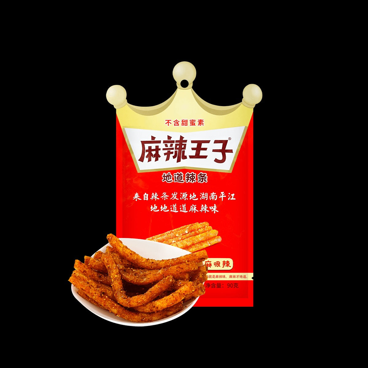 Mala Extra Spicy Latiao - Wheat Snack Sticks, 3.17oz*6