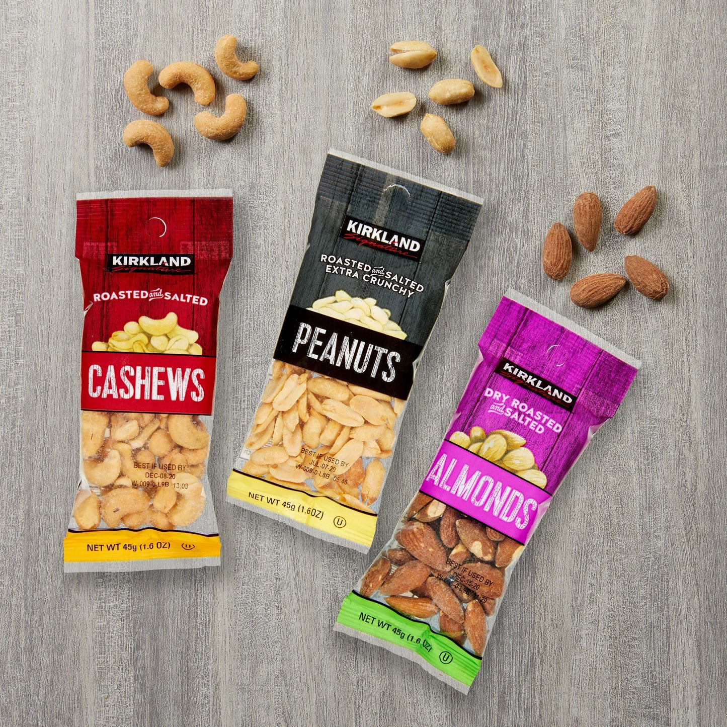 Kirkland Signature Snacking Nuts, Variety Pack, 1.6 oz, 30-count