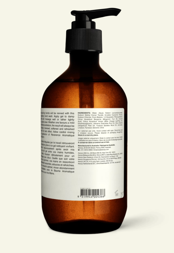 Reverence Aromatique Hand Wash