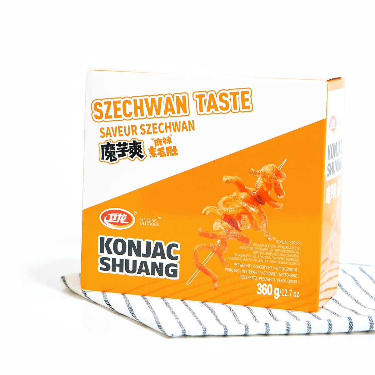 Spicy Sichuan Mala Vegetarian Tripe,Konjac Snacks, 12.7oz