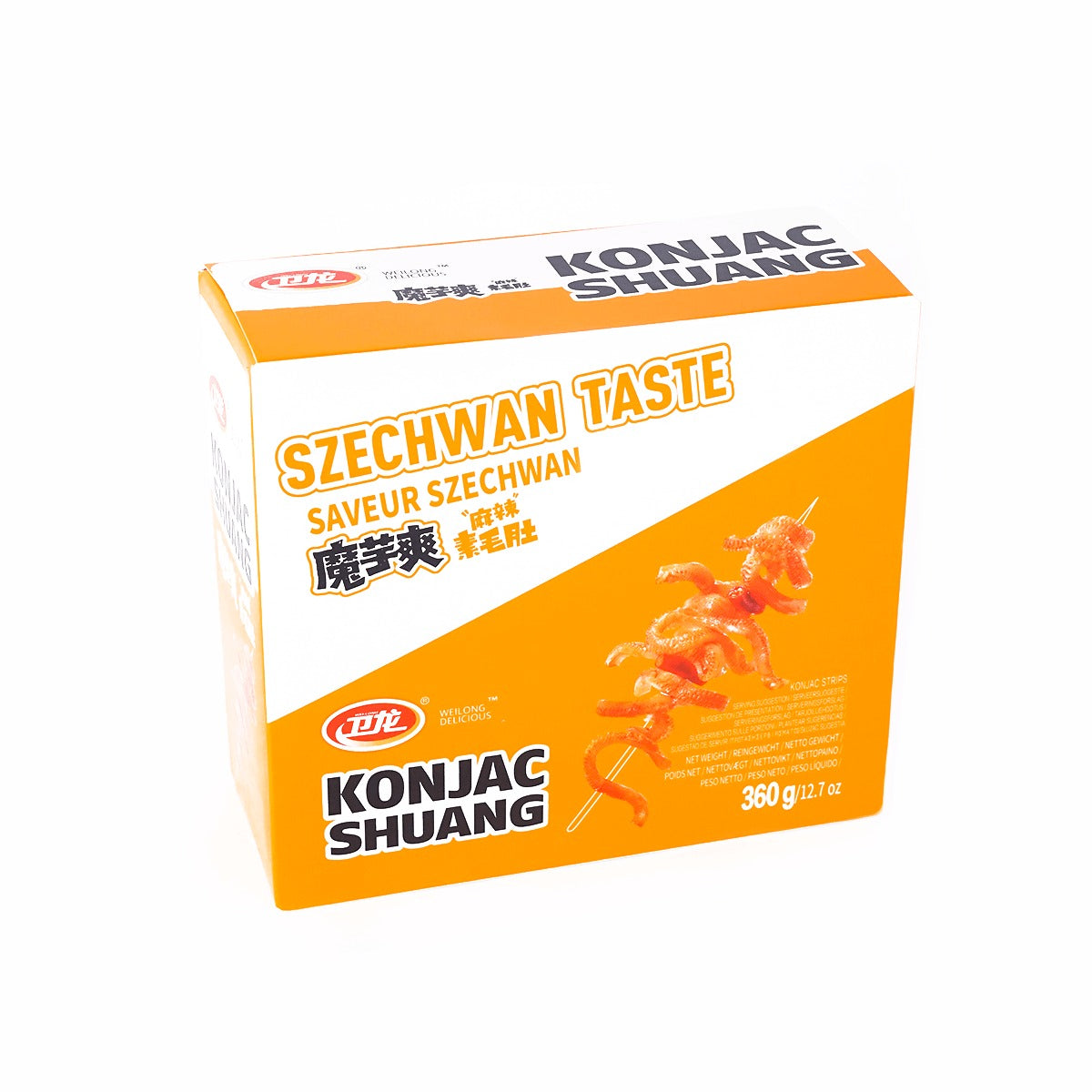 Spicy Sichuan Mala Vegetarian Tripe,Konjac Snacks, 12.7oz