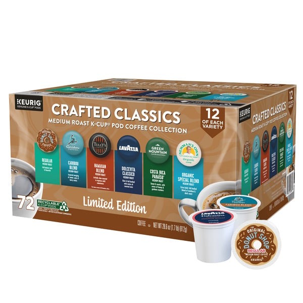 Crafted Classics Coffee K-Cup Pod Variety Pack, 72-count