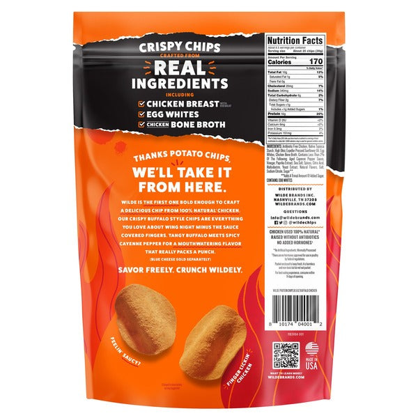 Wilde Protein Chips Buffalo Chicken, 8.5 oz