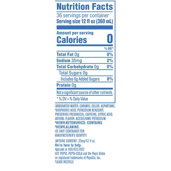 Pepsi-Cola Diet Pepsi, 12 fl oz, 36-count