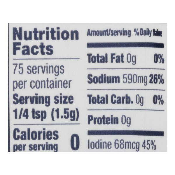 Morton Iodized Salt & Black Pepper
