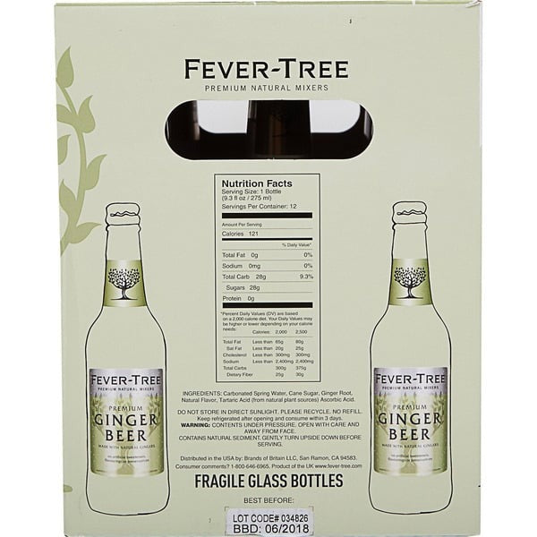 Fever Tree Ginger Beer, 9.3 fl oz, 12 count
