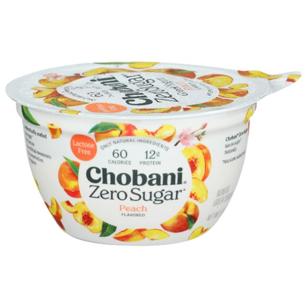 Chobani Peach Zero Sugar Yogurt