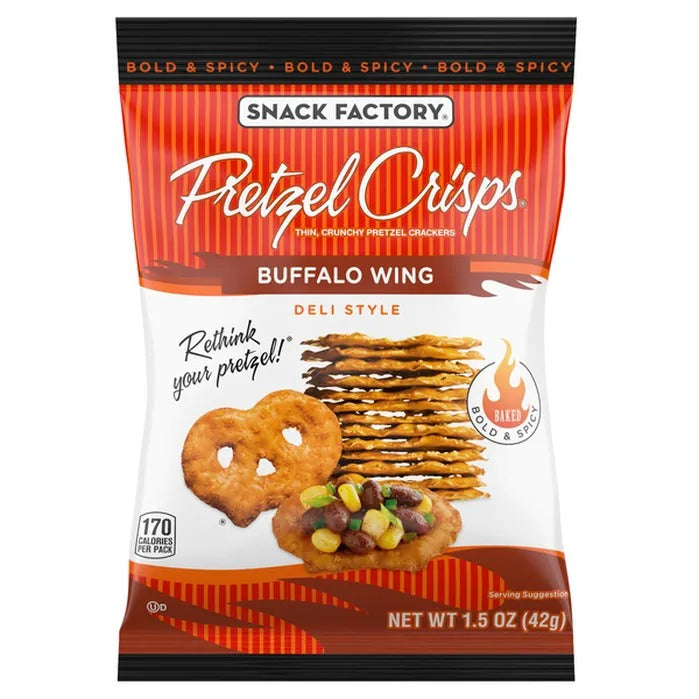 Snack Factory Pretzel Crisps, Variety Pack, 1.5 oz, 24 ct