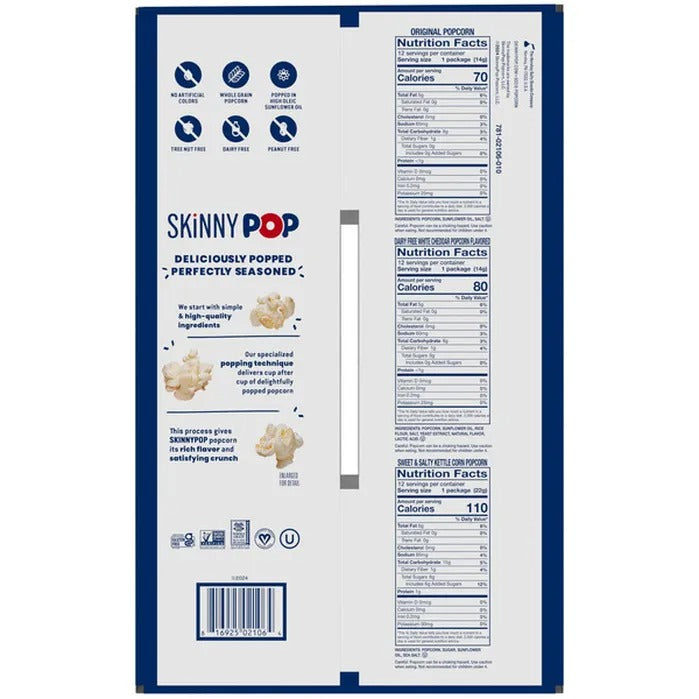 SKINNYPOP Popcorn, Variety Pack, 36 ct