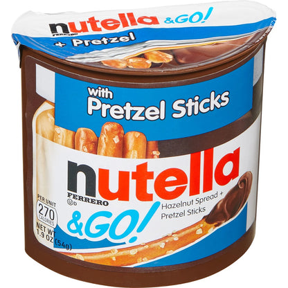 "Nutella & GO! Hazelnut and Cocoa Spread With Pretzels, 1.9 oz, 16 Pack "