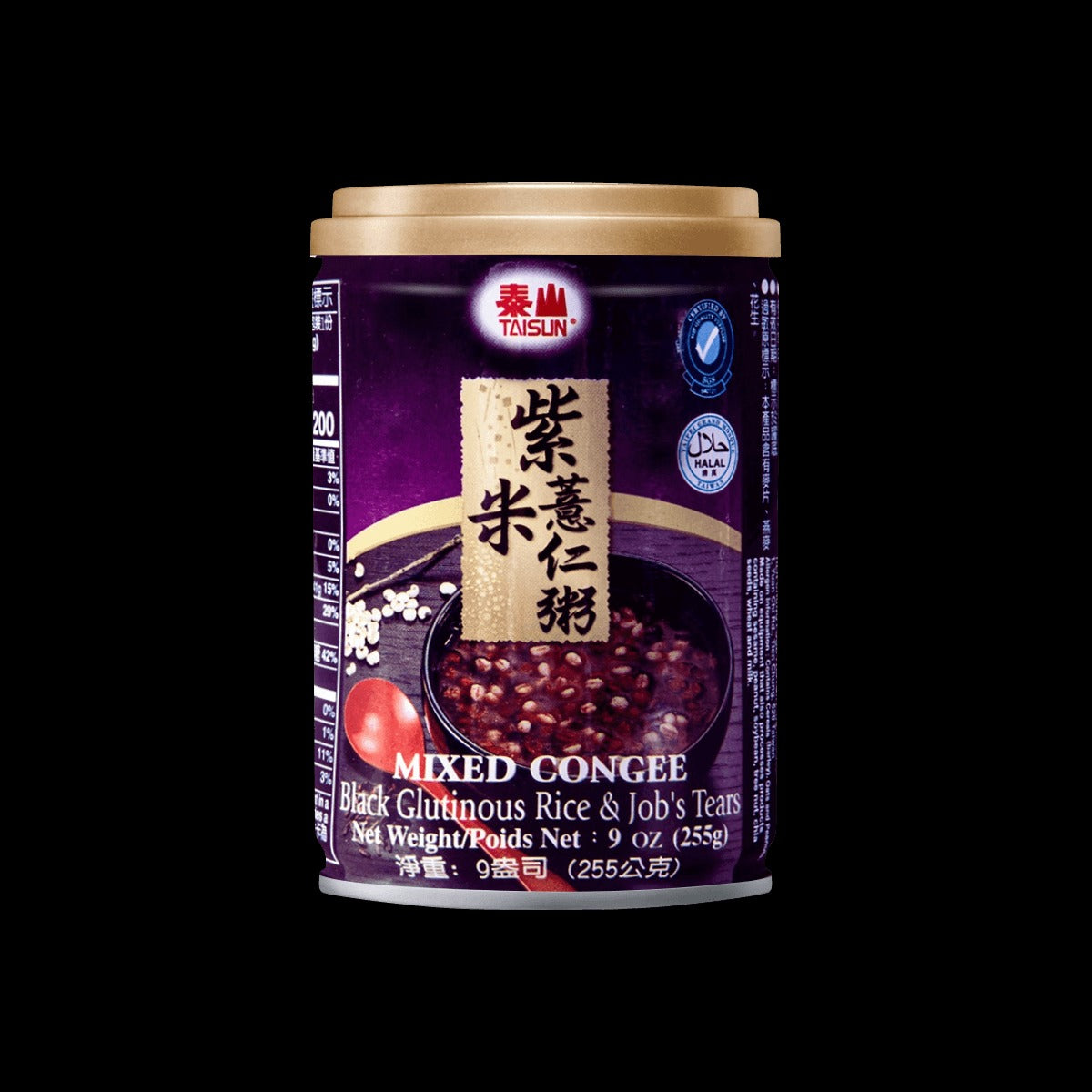 TAISUN 【Value Pack】Mixed Congee - Black Glutinous Rice & Job's Tears, 6 Cans* 9oz