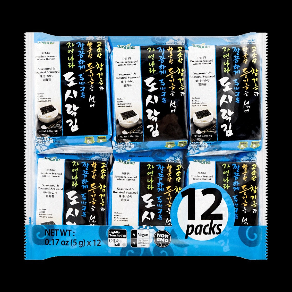 Seasoned & Rosted Seaweed Snack 12pc 2.11 oz