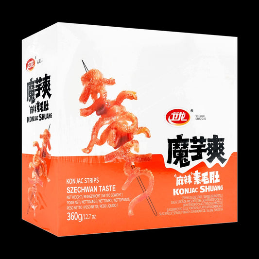 Spicy Sichuan Mala Vegetarian Tripe,Konjac Snacks, 12.7oz