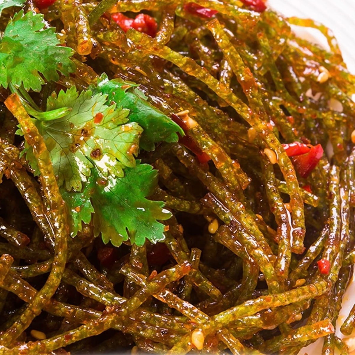 [Spicy and fragrant satisfying your craving] Spicy shredded coriander and spicy strips 90g*2packs