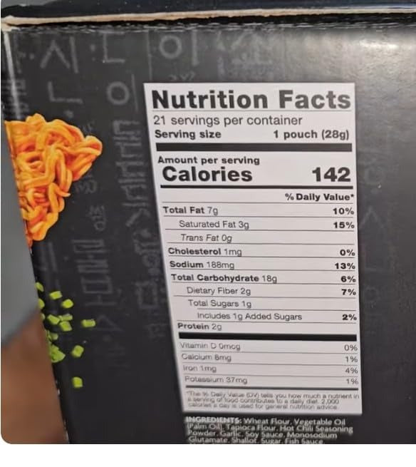 Soban Ramen Crunch Original Spicy, On-The-Go Snack - 20 packs.