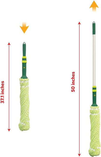 Pine-Sol Broom & Mop Cleaning Set - All-in-One Floor Cleaning Kit with Angled Broom and Dustpan, Twist & Microfiber Mops, Mini Dustpan with Brush, and Wall Mount Storage Rack - 7 Pieces