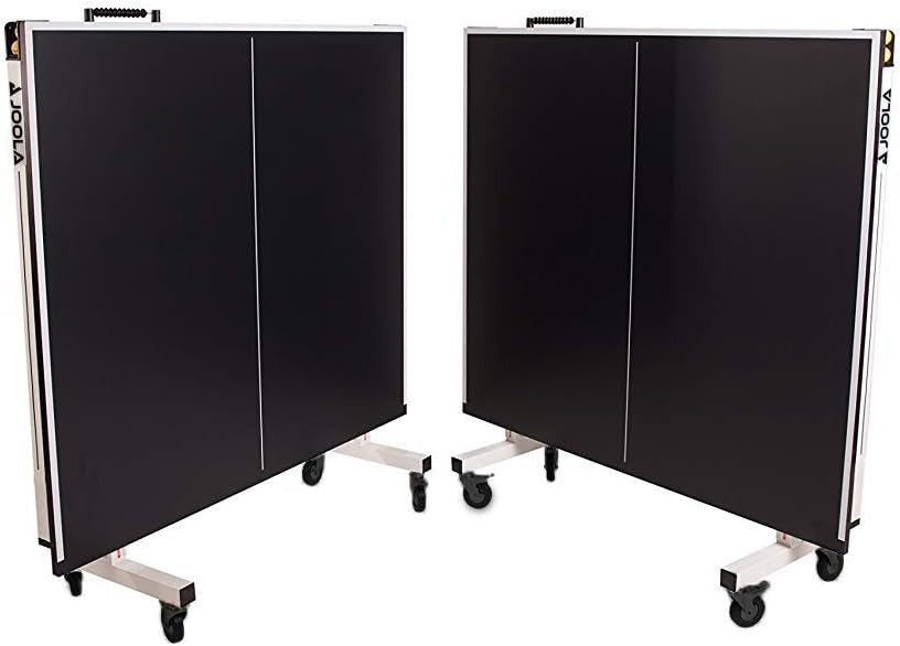 JOOLA Inside Professional MDF Indoor Ping Pong Table with Quick Clamp Table Tennis Net and Post Set - 10 Minute Easy Assembly - Tournament Quality - Foldable with Single Player Playback Mode