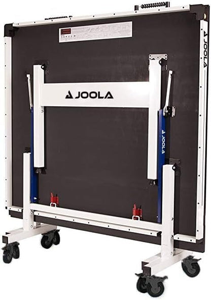JOOLA Inside Professional MDF Indoor Ping Pong Table with Quick Clamp Table Tennis Net and Post Set - 10 Minute Easy Assembly - Tournament Quality - Foldable with Single Player Playback Mode