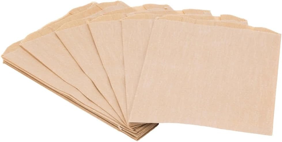 Commerical Business Restroom Bathroom Janitorial Personal Dispensers Leak Proof 7.5" x 10" Wax Coating Kraft Paper Sanitary Napkin Receptacle Disposable Bags Feminine Hygiene Liner- 50/Pack