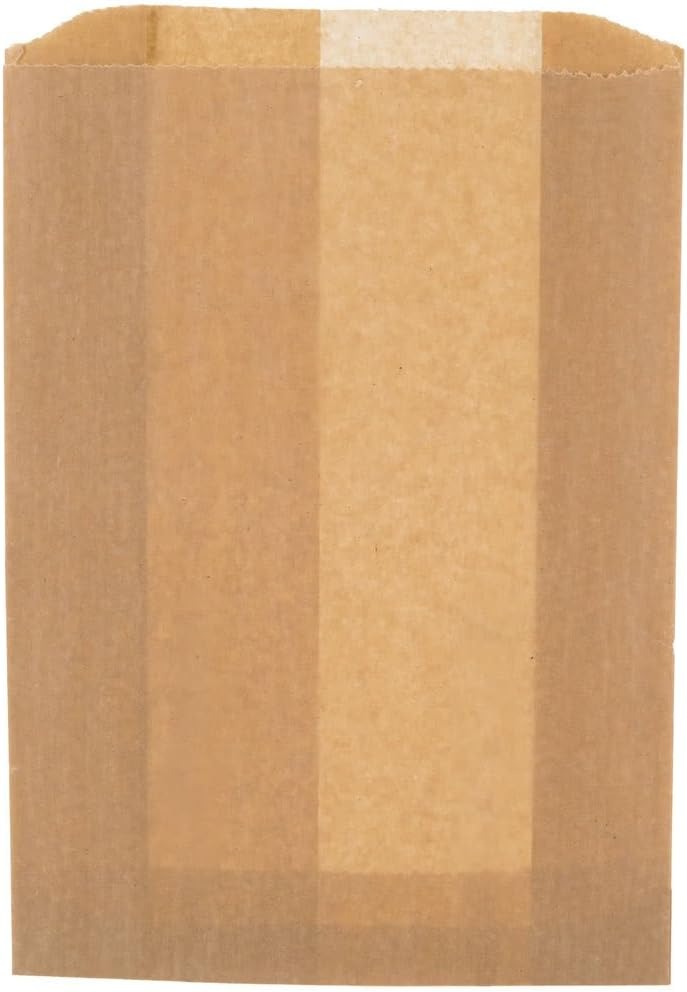 Commerical Business Restroom Bathroom Janitorial Personal Dispensers Leak Proof 7.5" x 10" Wax Coating Kraft Paper Sanitary Napkin Receptacle Disposable Bags Feminine Hygiene Liner- 50/Pack
