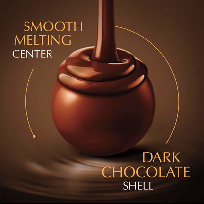 Lindt LINDOR 70% Extra Dark Chocolate Truffles, Dark Chocolate Candy with Smooth, Melting Truffle Center, Great for Gift Giving, 5.1 oz. Bag (6 Pack)