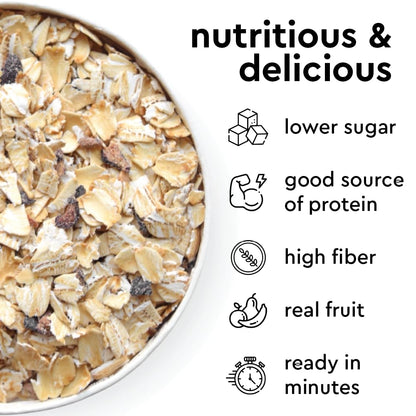 Mylk Labs Blueberry Maple Protein Oatmeal Cups, Whole Grain, Low Sugar, High Fiber Breakfast with Superfoods, Quick & Easy, On the Go, Instant Oatmeal, Rolled Oats, Gluten Free, Vegan, Nut Free, 12 Pack