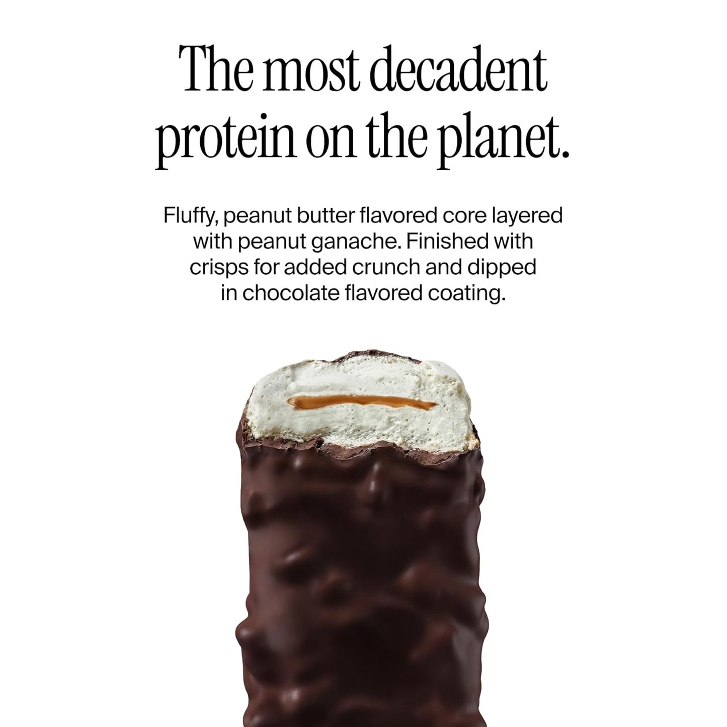 David Bronze High Protein Bars - Peanut Butter Chocolate Crunch Flavor - 0g of Sugar, Low Carb, Gluten Free - 20g of Protein, 150 Calories - On-The-Go Snack, Pack of 12