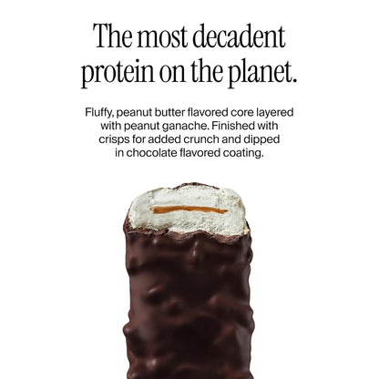David Bronze High Protein Bars - Peanut Butter Chocolate Crunch Flavor - 0g of Sugar, Low Carb, Gluten Free - 20g of Protein, 150 Calories - On-The-Go Snack, Pack of 12