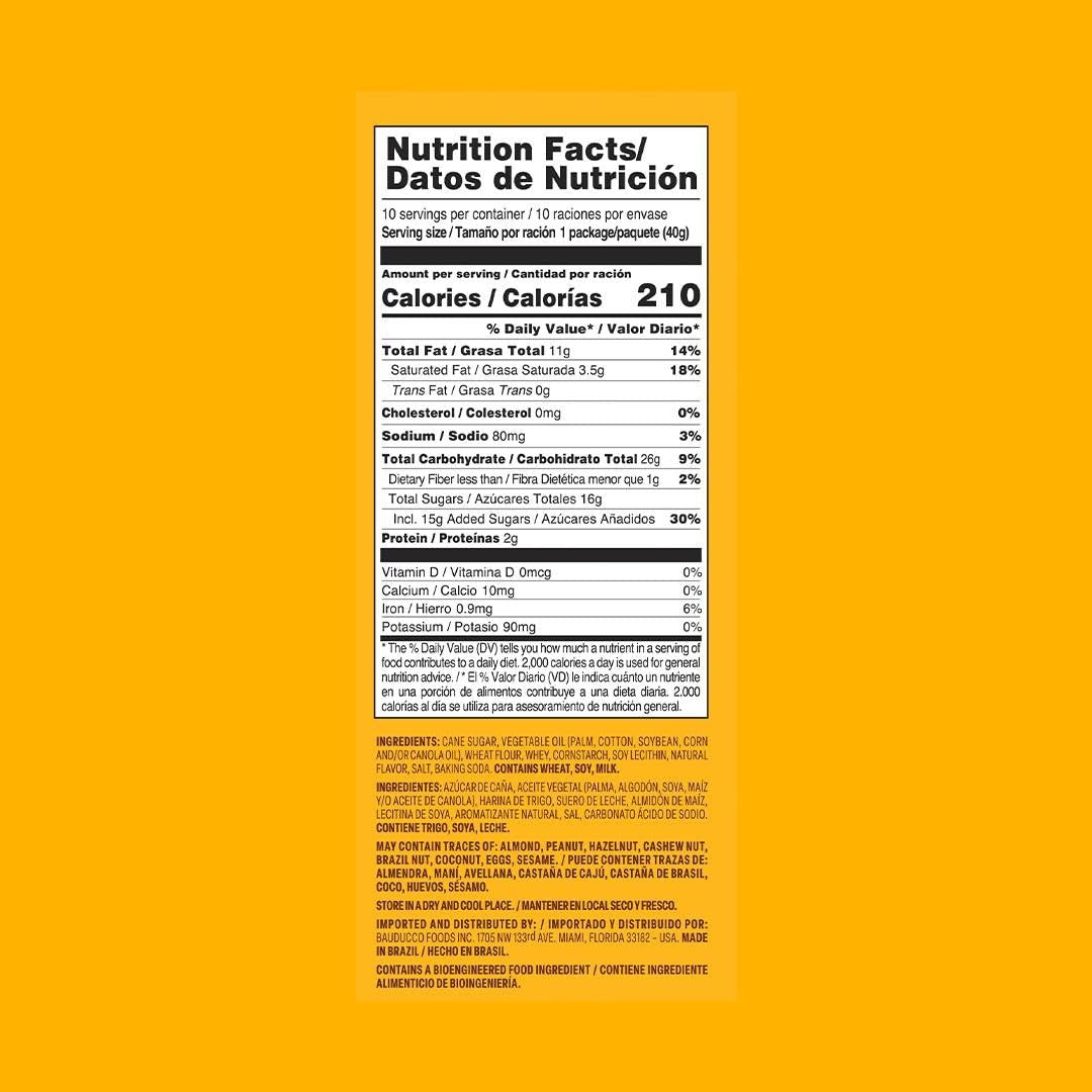 Bauducco Chocolate & Vanilla Wafer Cookies - Convenient Single Serve Wafer Cookies With 3 Layers of Cream - Delicious Sweet Snack on the go or Dessert 28.2oz (Pack of 20)