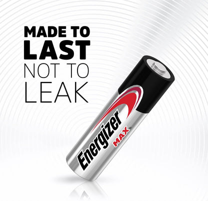 Energizer AA Batteries, MAX Double AA Battery Alkaline, 4 Count