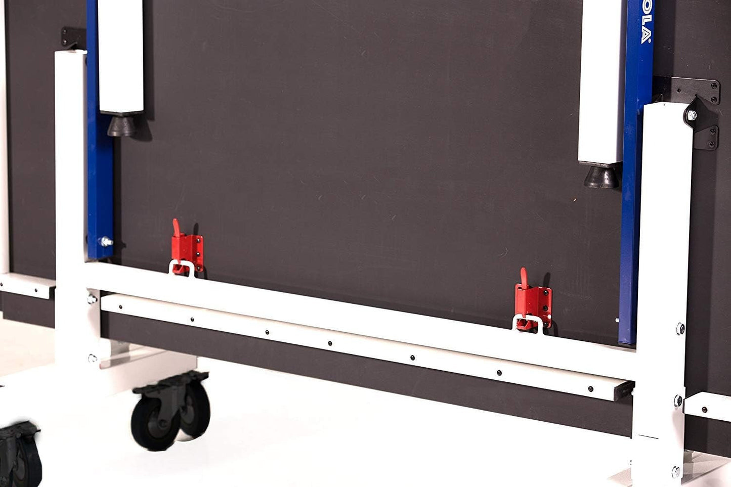 JOOLA Inside Professional MDF Indoor Ping Pong Table with Quick Clamp Table Tennis Net and Post Set - 10 Minute Easy Assembly - Tournament Quality - Foldable with Single Player Playback Mode