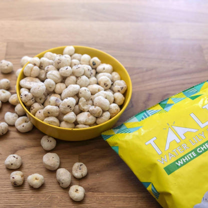 Taali 4-Flavor Variety Water Lily Pops (10-Pack) - Roasted Fox Nuts Makhana Snack | Crunchy Indian Healthy Snacks | Protein-rich, Gluten Free, Non GMO | Individual 0.8 oz Bags