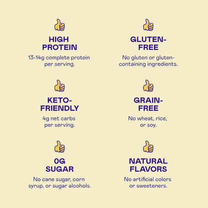 Magic Spoon Cereal - High Protein Cereals - Sugar Free Snacks & Breakfast Food - Grain & Gluten Free Cereal - Low Carb & Keto Friendly - 4 Pack Variety: Fruity, Cocoa, Classic Marshmallow, Peanut Butter