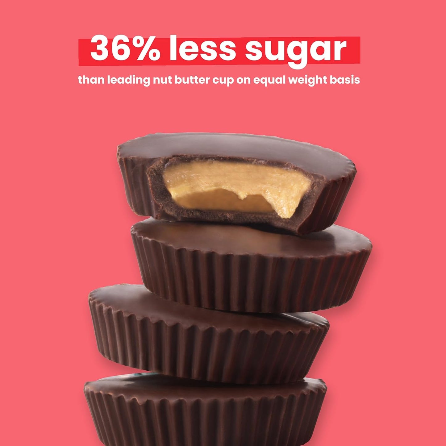 UNREAL Dark Chocolate Peanut Butter Cups (40 Individually Wrapped Cups) | Vegan, 5g Sugar | Gluten Free, Fair Trade, Non-GMO | .53oz each