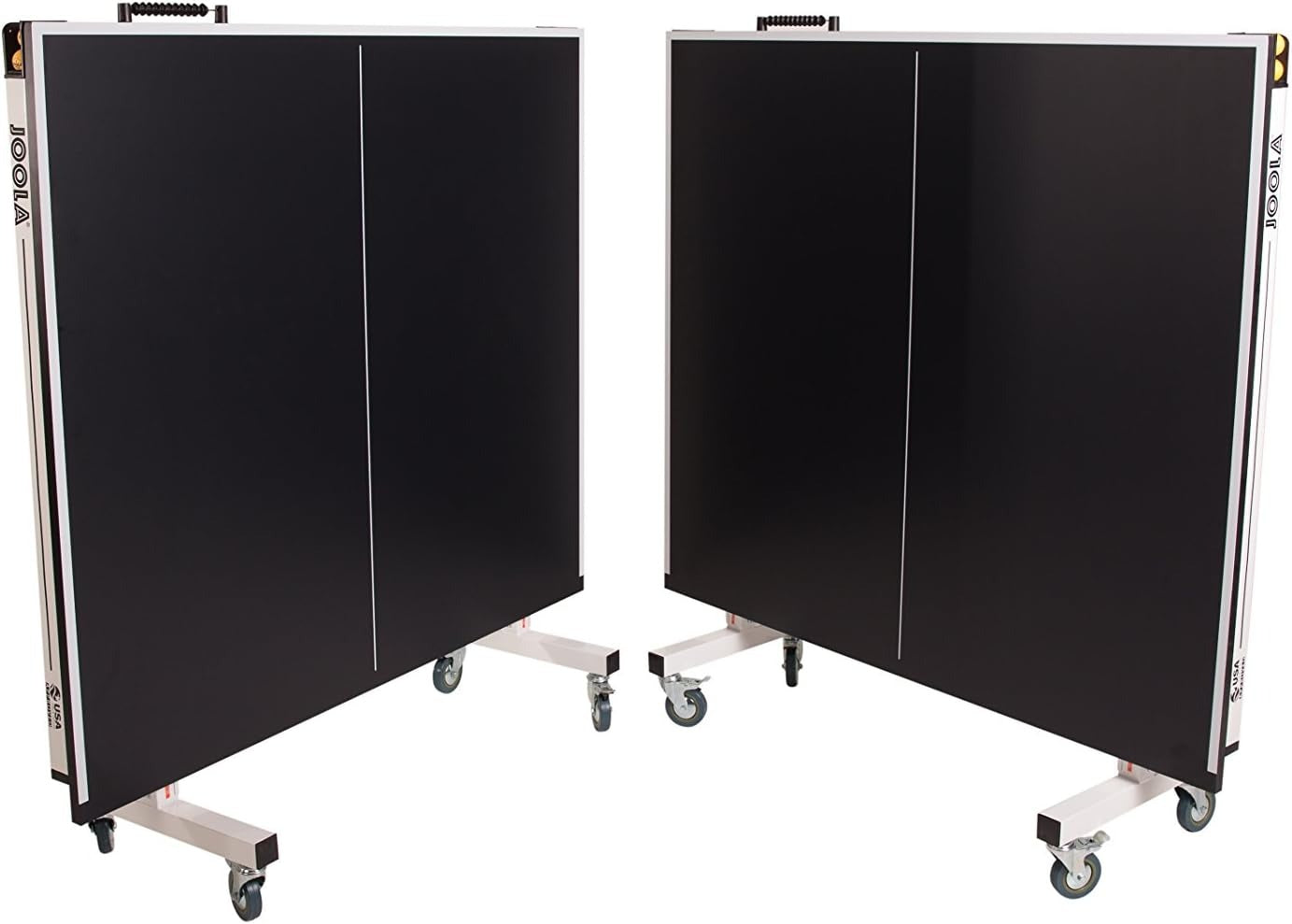JOOLA Inside Professional MDF Indoor Ping Pong Table with Quick Clamp Table Tennis Net and Post Set - 10 Minute Easy Assembly - Tournament Quality - Foldable with Single Player Playback Mode
